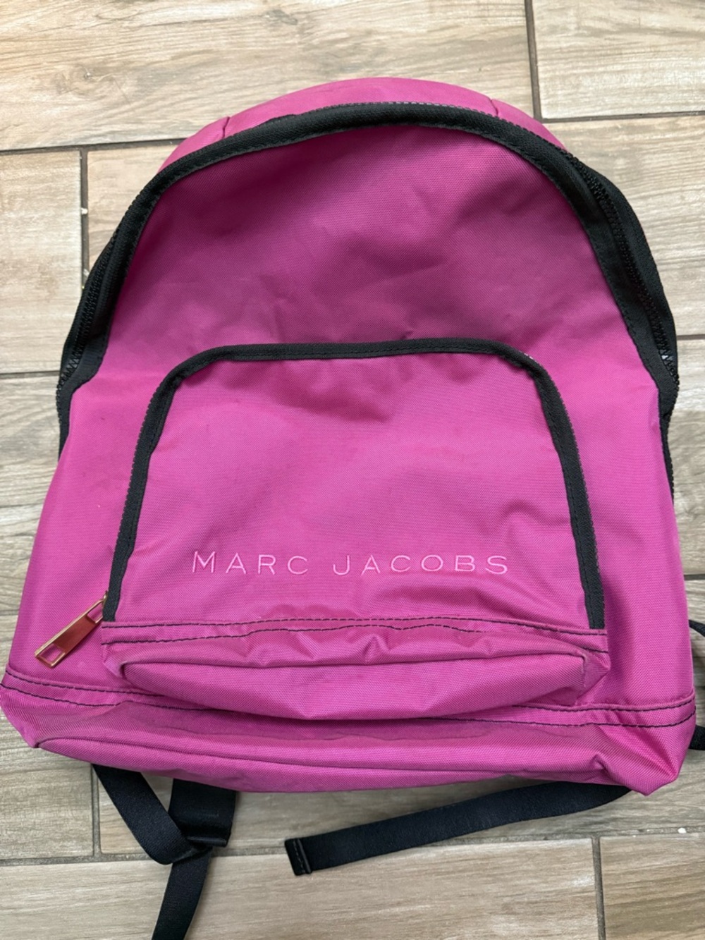 Marc Jacobs Fuchsia Backpack with Black Trim
